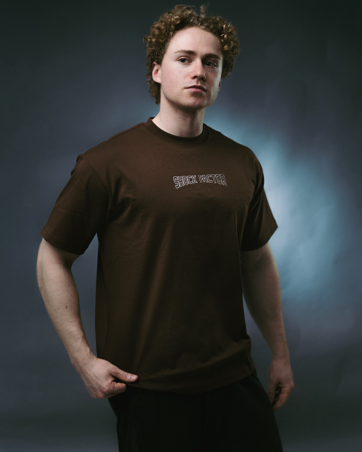 Brun "Built On What’s Been Lost" Oversized T-skjorte