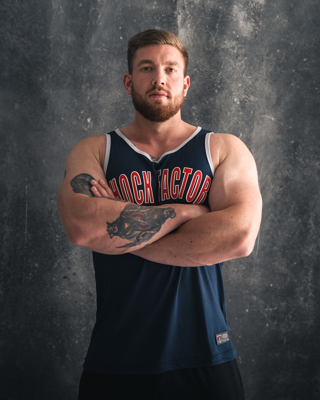 Navy Jersey tank top