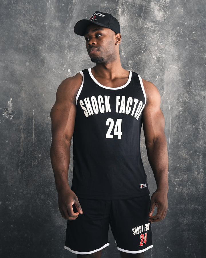 Svart Jersey tank top