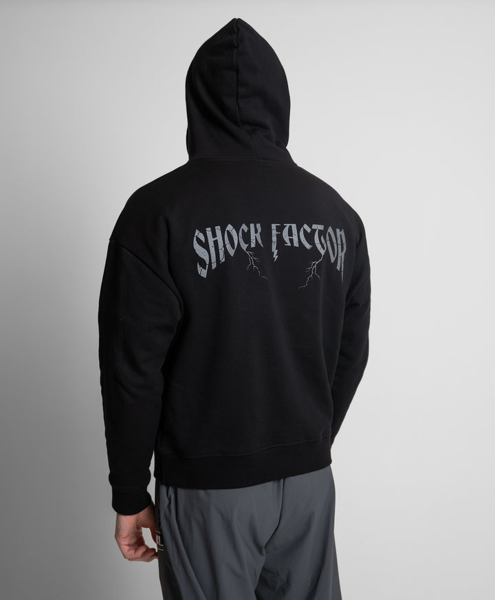 Svart Greek Hoodie