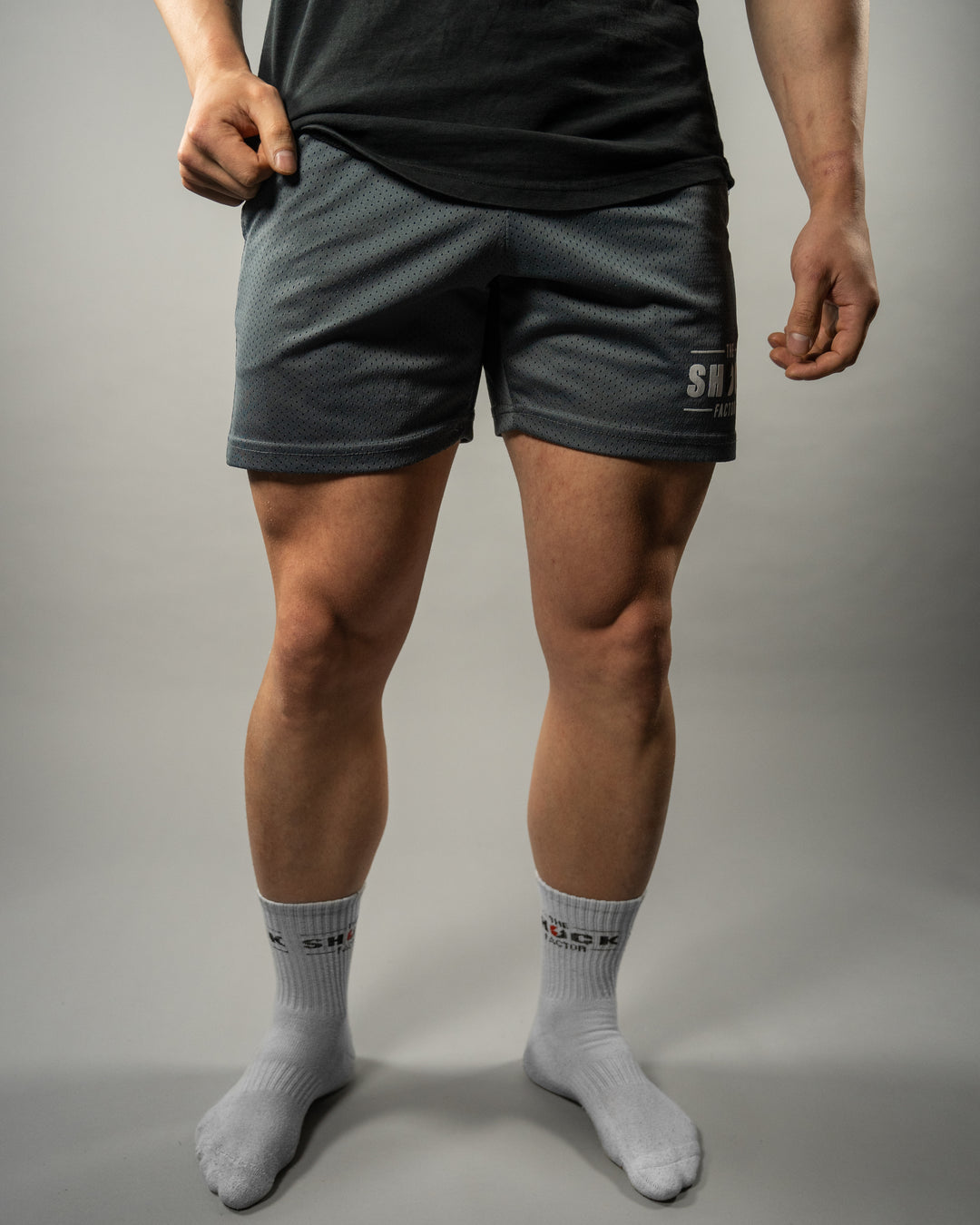 Grå Mesh Shorts