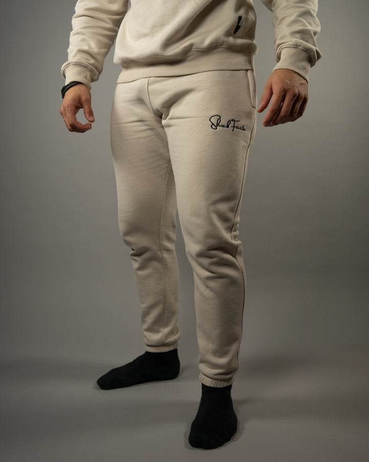 Cream Tracksuit Jogger